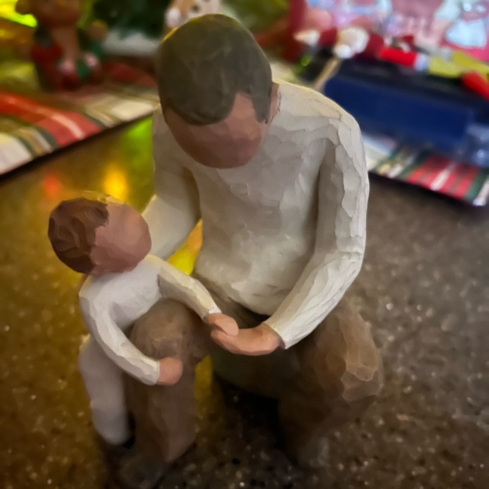Willow Tree “Grandfather” and child statue.

No box